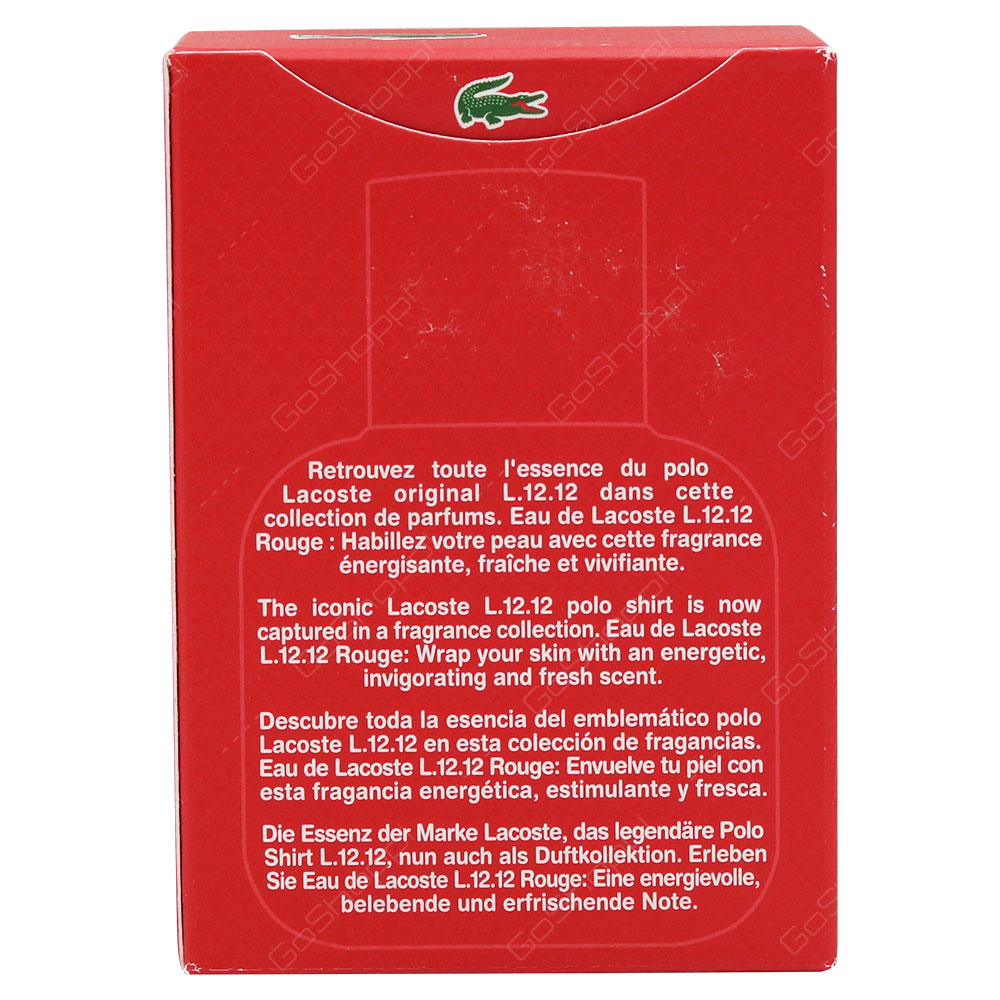 Lacoste Rouge For Men Eau De Toilette 30ml
