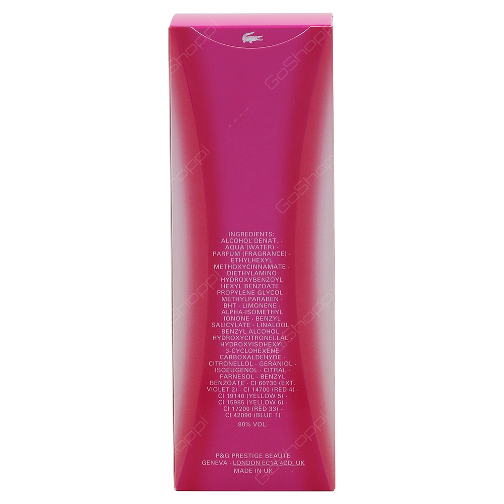 Lacoste Touch Of Pink Pour Femme Eau De Toilette 90ml