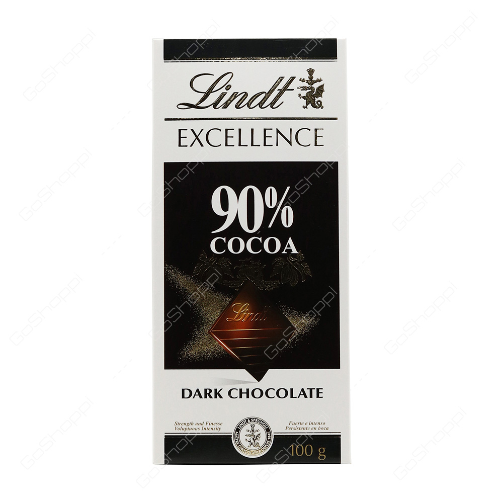 Lindt Excellence 90percent Cocoa Dark Chocolate 100 g