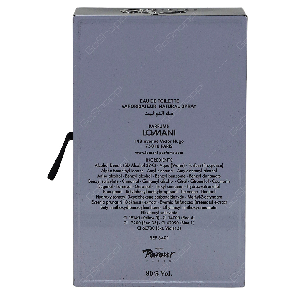 Lomani AB Spirit Silver For Men Eau De Toilette 100ml
