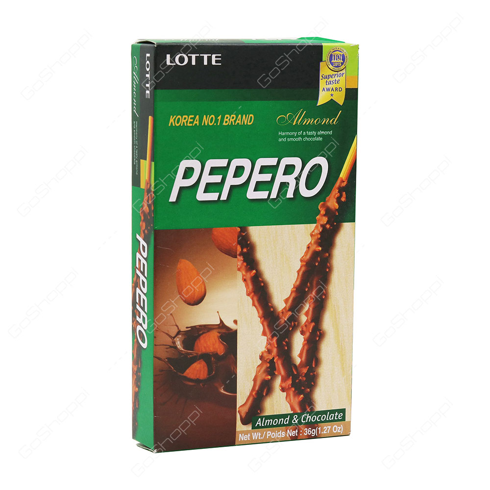 Lotte Pepero Almond And Chocolate Sticks 36 g