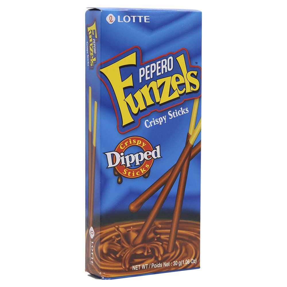 Lotte Pepero Funzels Crispy Chocolate Sticks 30g