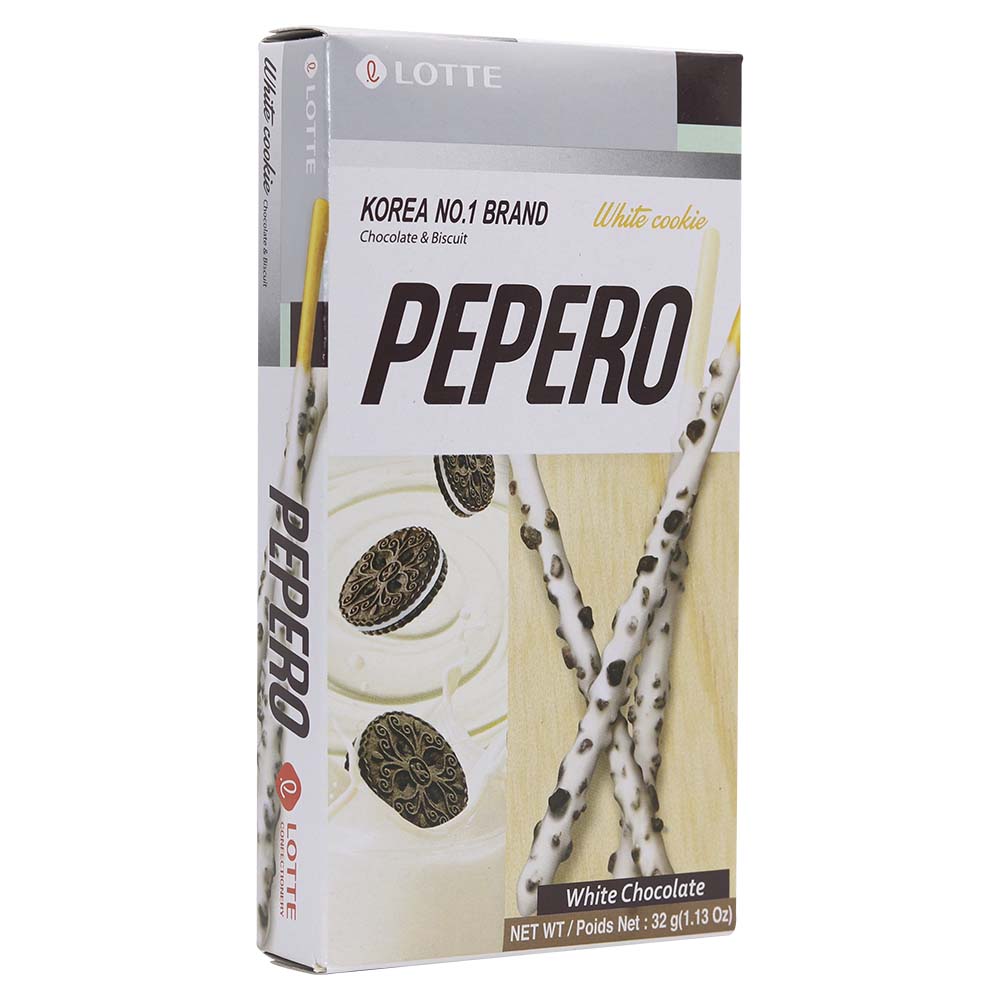 Lotte Pepero White Chocolate Biscuit Stick 32g