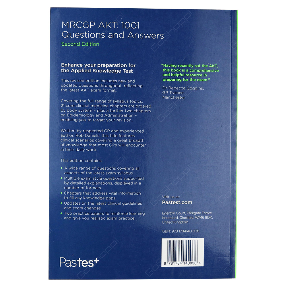 MRCGP AKT - 1001 Questions And Answers Second Edition