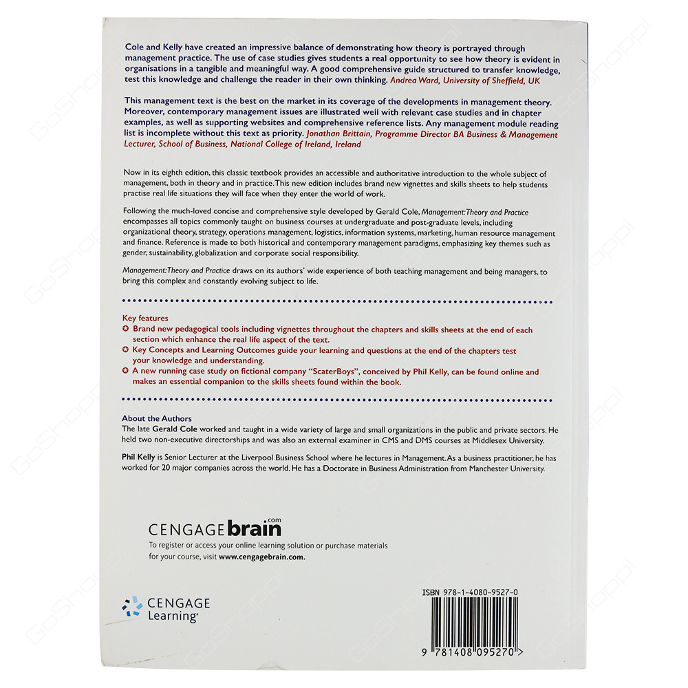 Management Theory And Practice By Phil Kelly