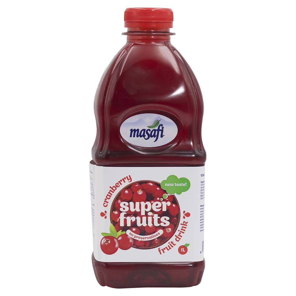 Masafi Super Fruits Cranberry Fruit Drink 1l