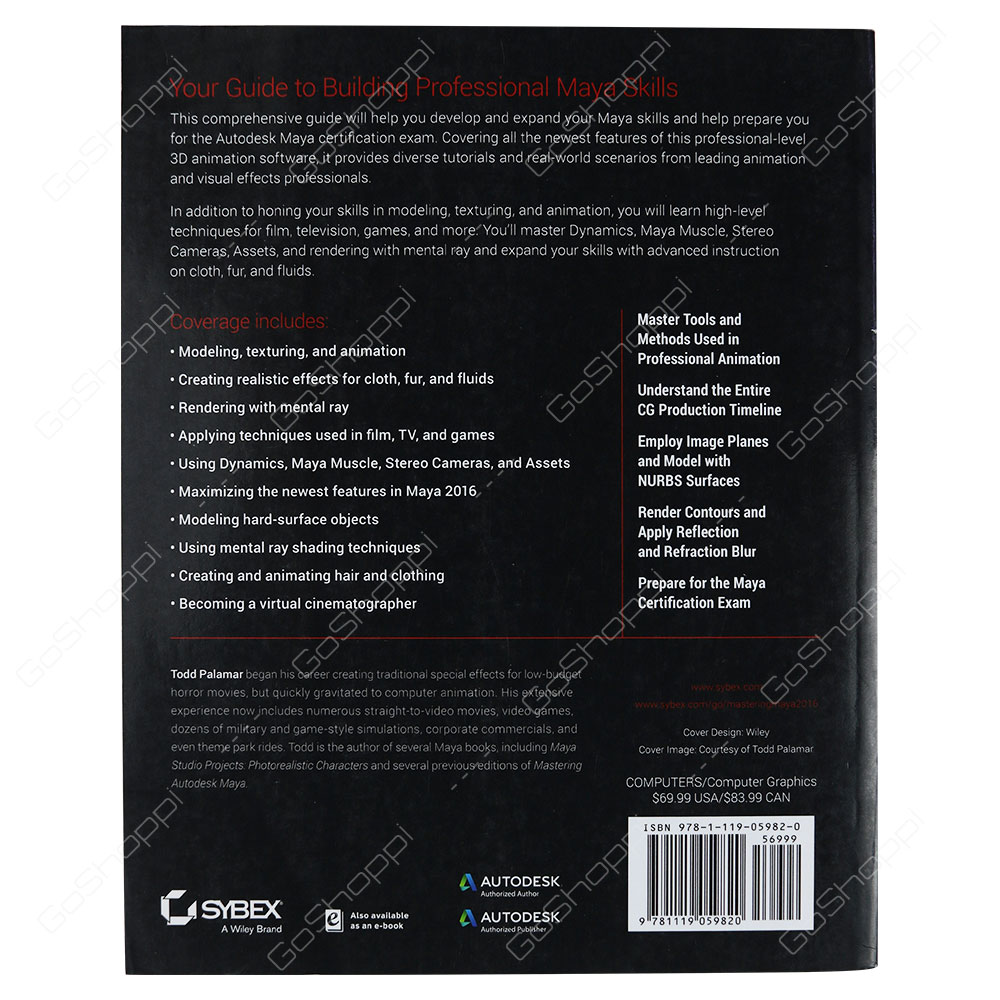 Mastering Autodesk Maya 2016 By Todd Palamar