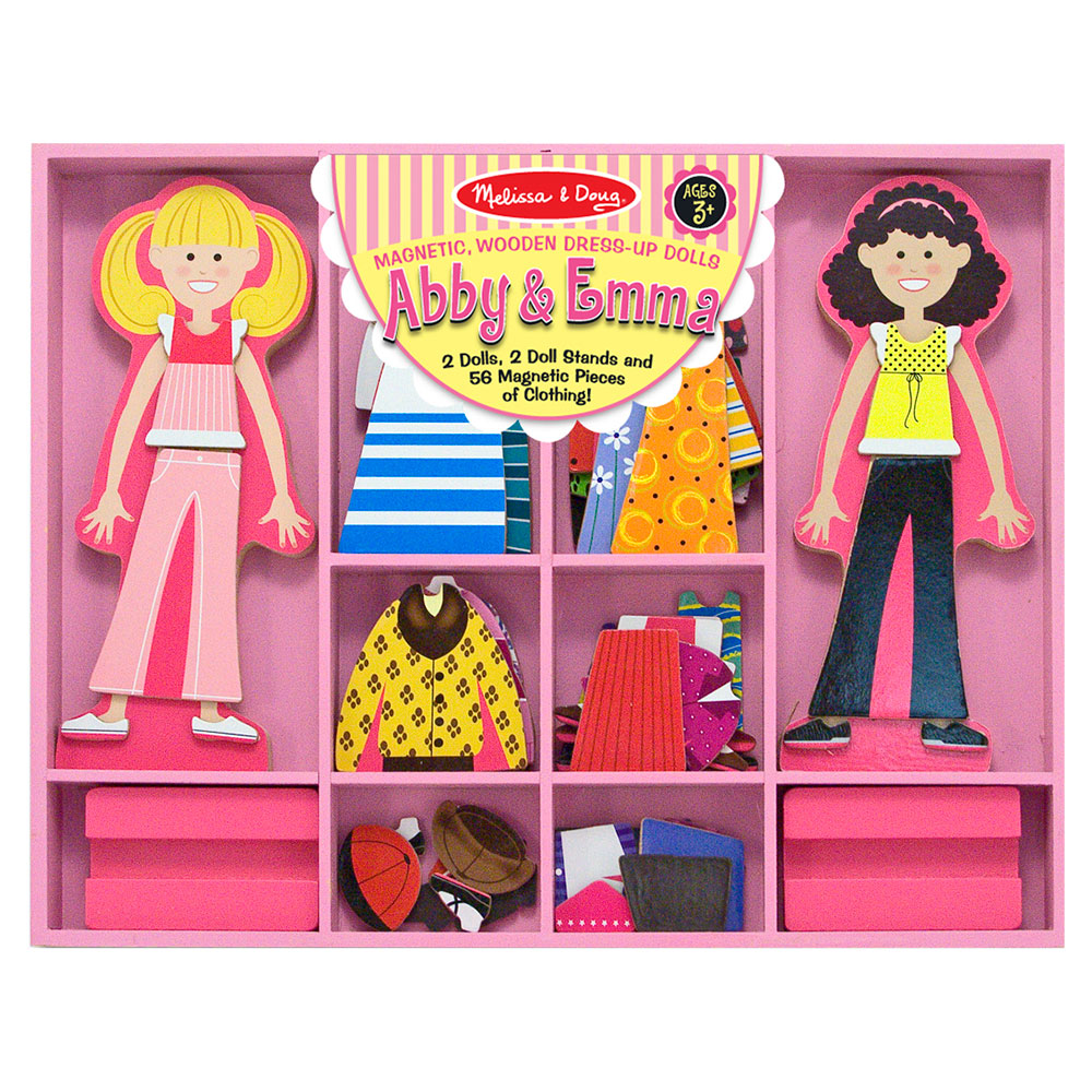 Melissa And Doug Abby And Emma Magnetic Dress-Up Set