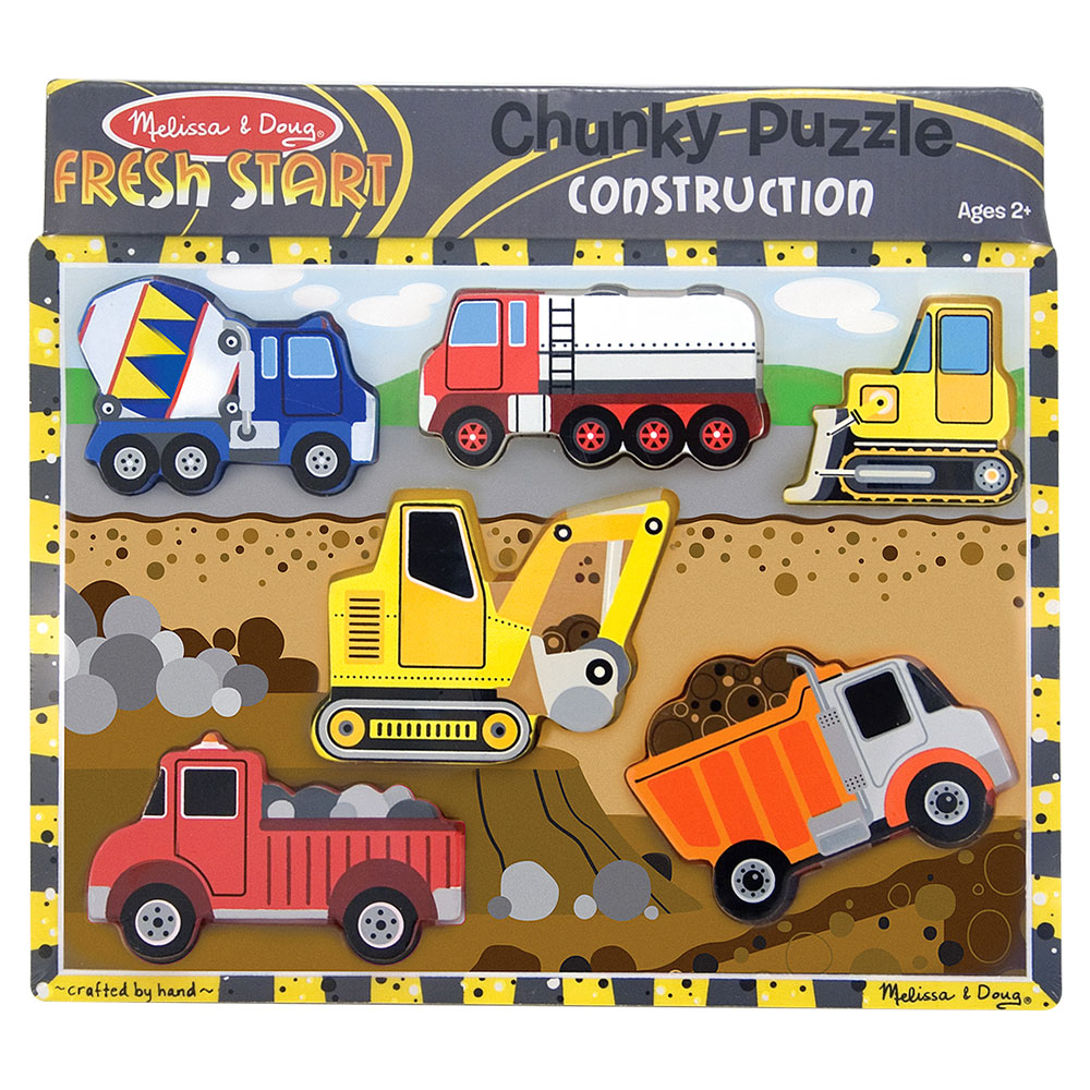 Melissa And Doug Construction Chunky Puzzle