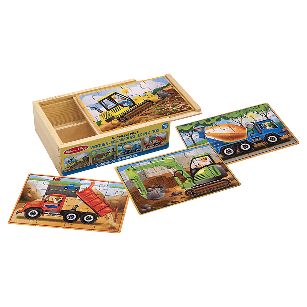 Melissa And Doug Construction Puzzles In A Box