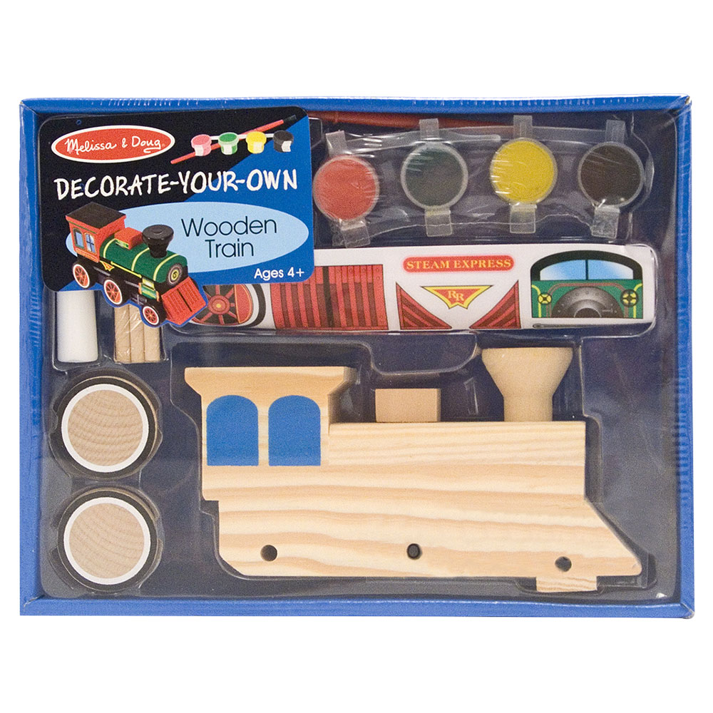 Melissa And Doug Decorate-Your-Own - Wooden Train