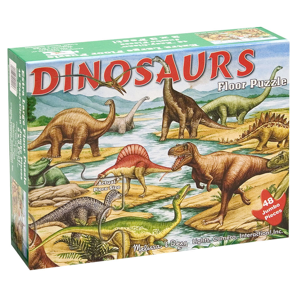 Melissa And Doug Dinosaurs 48 Piece Floor Puzzle