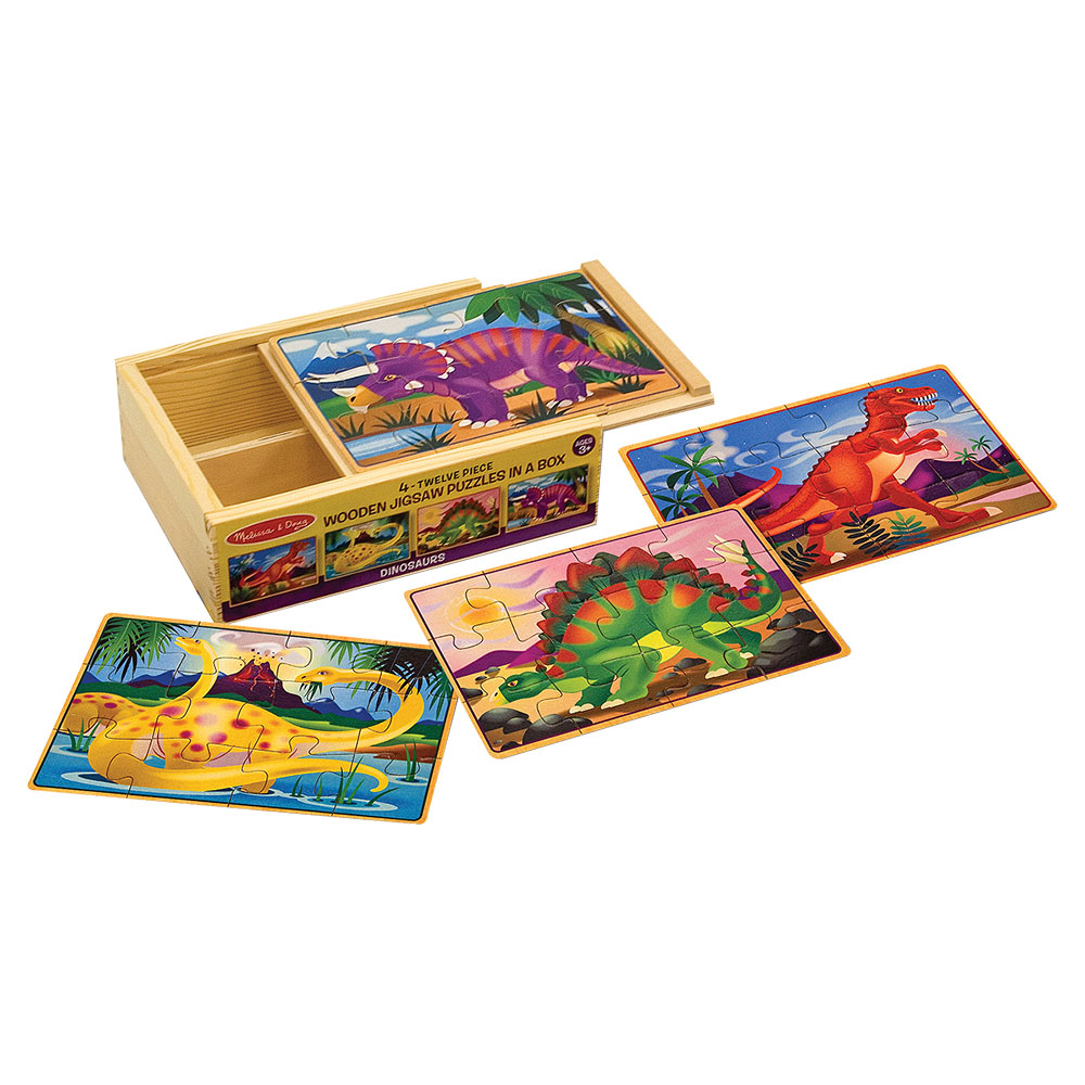 Melissa And Doug Dinosaurs Puzzle In A Box