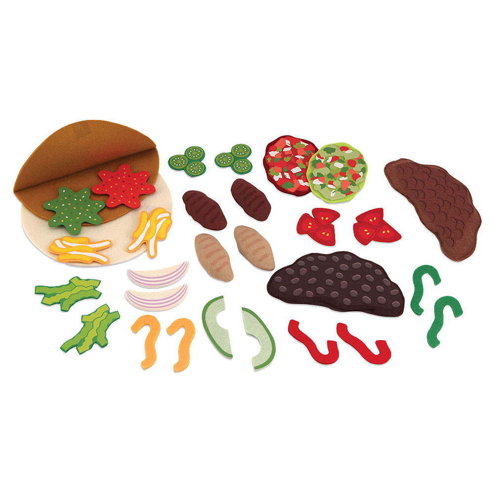 Melissa And Doug Felt Food Taco And Burrito Set