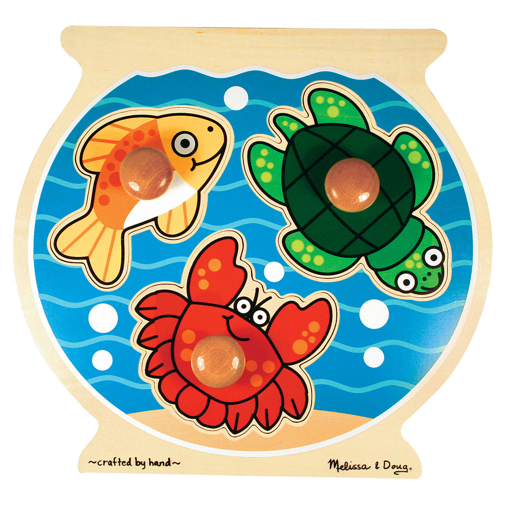 Melissa And Doug Fish Bowl Jumbo Knob Puzzle Buy Online