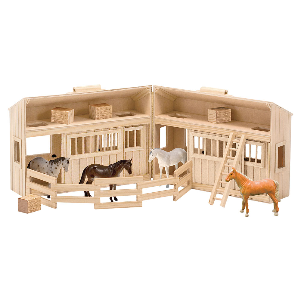 Melissa And Doug Fold And Go Wooden Stable