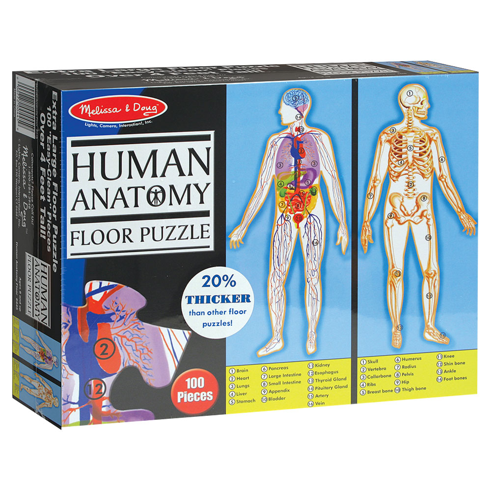 Melissa And Doug Human Anatomy 100 Pc Floor Puzzle