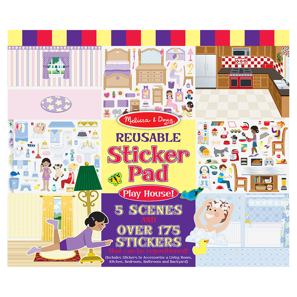 Melissa And Doug Reusable Sticker Pad - Play House!