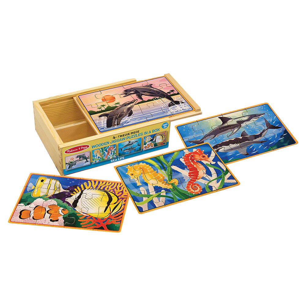 Melissa And Doug Sea Life In A Box Jigsaw Puzzles
