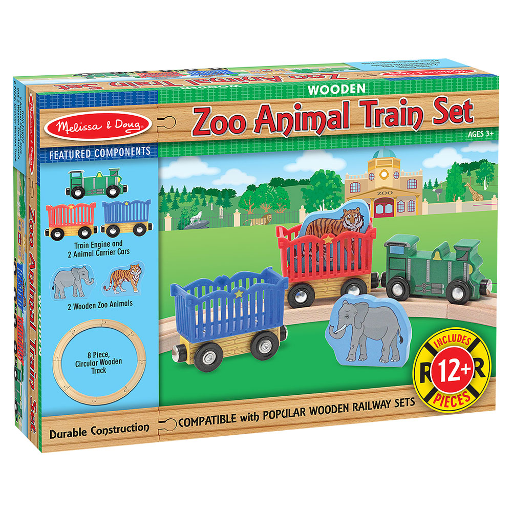 Melissa And Doug Zoo Animal Train Set