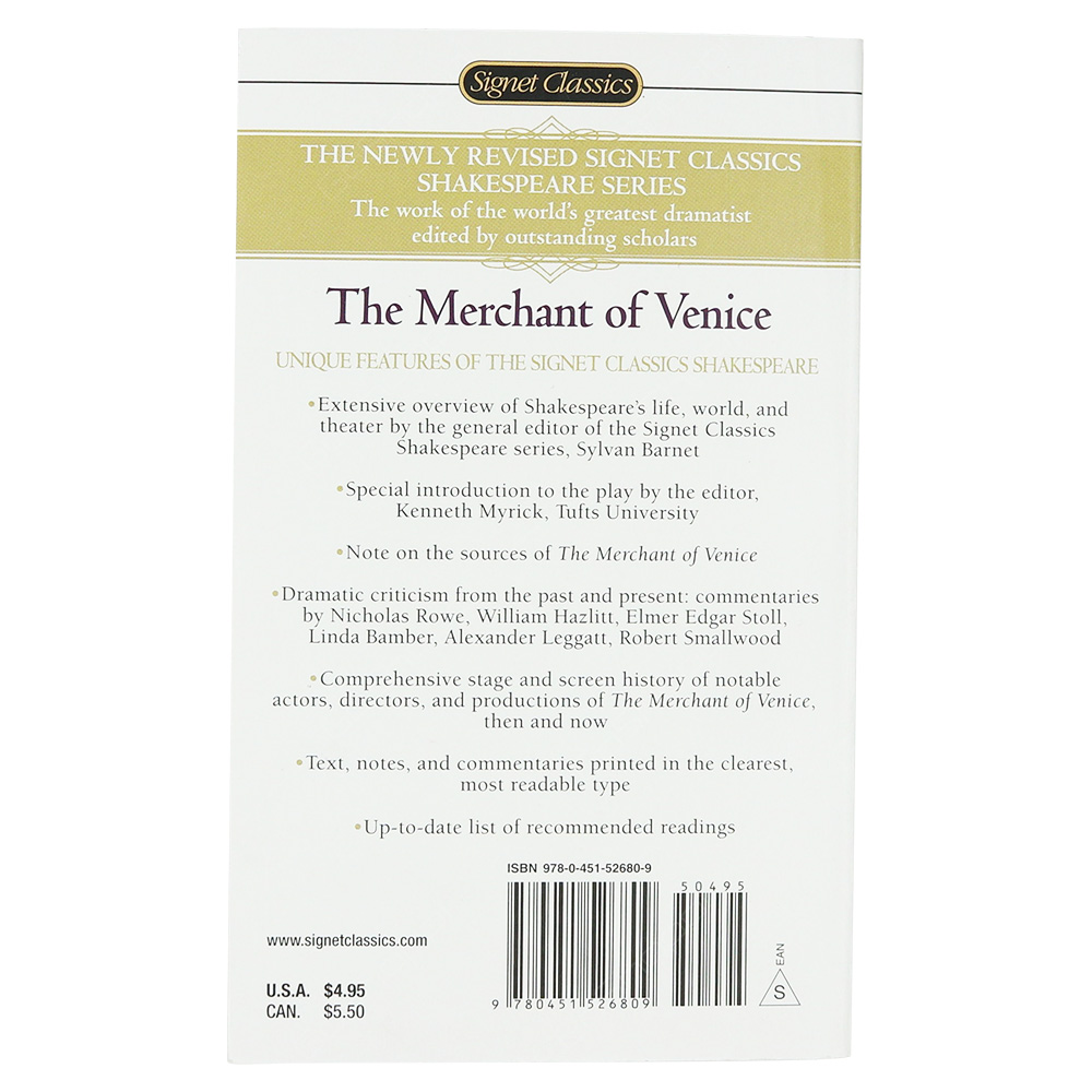 Merchant Of Venice - Shakespeare - Signet Classics