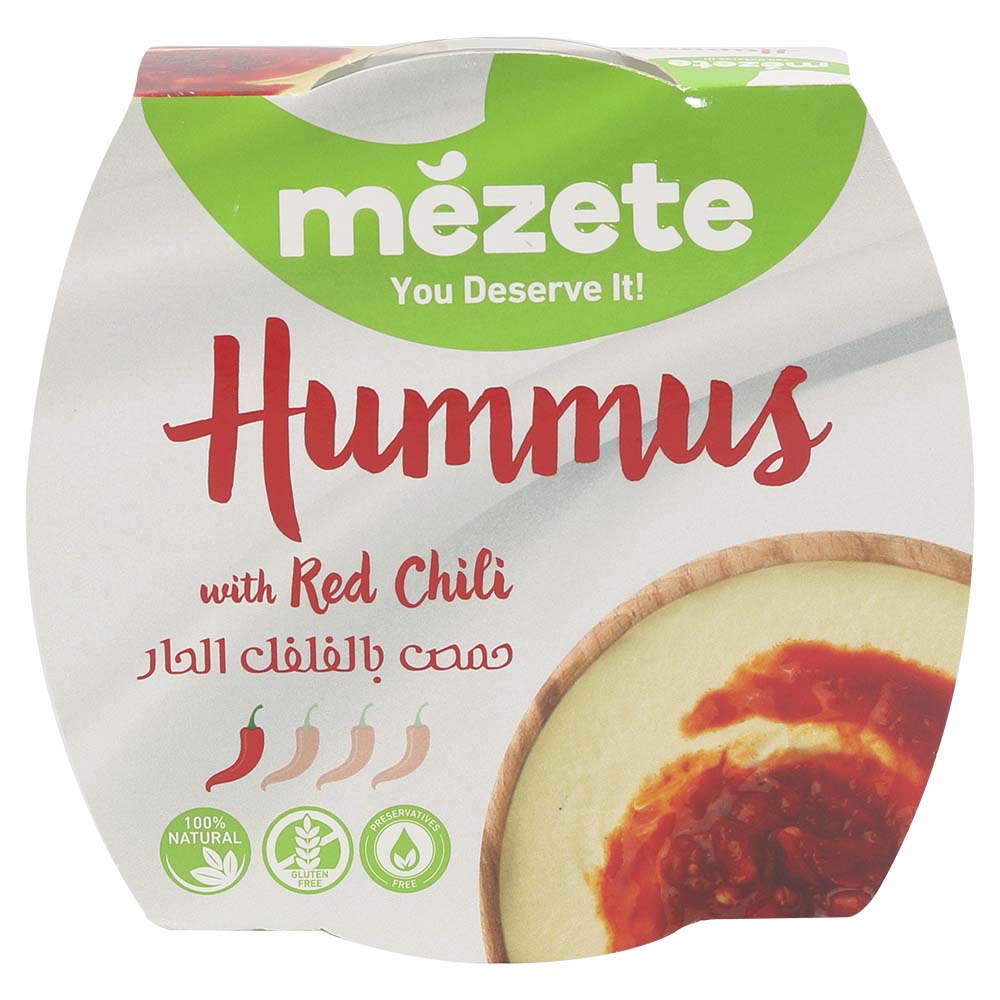 Mezete Hummus With Red Chili 215g