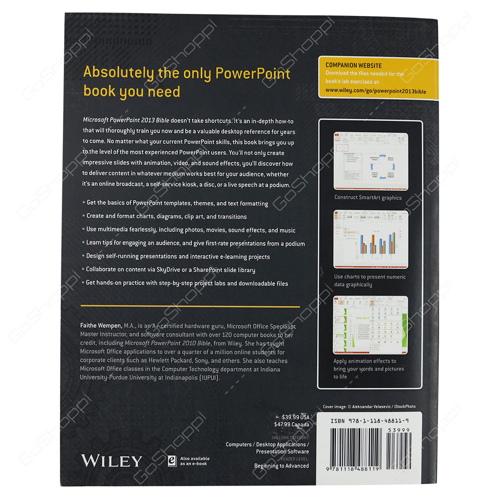 Microsoft PowerPoint 2013 Bible By Faithe Wempen