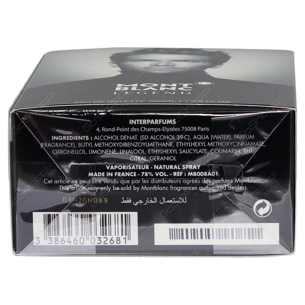 Mont Blanc Legend Pour Homme Eau De Toilette 100ml