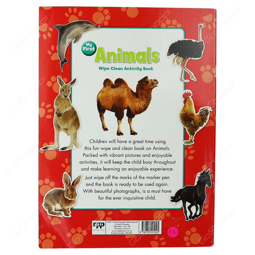 My First Animals - Wipe Clean Activity Book