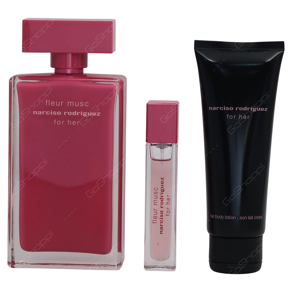 Narciso Rodriguez Fleur Musc For Women Gift Set 3pcs