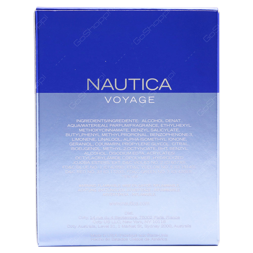 Nautica Voyage For Men Eau De Toilette 100ml