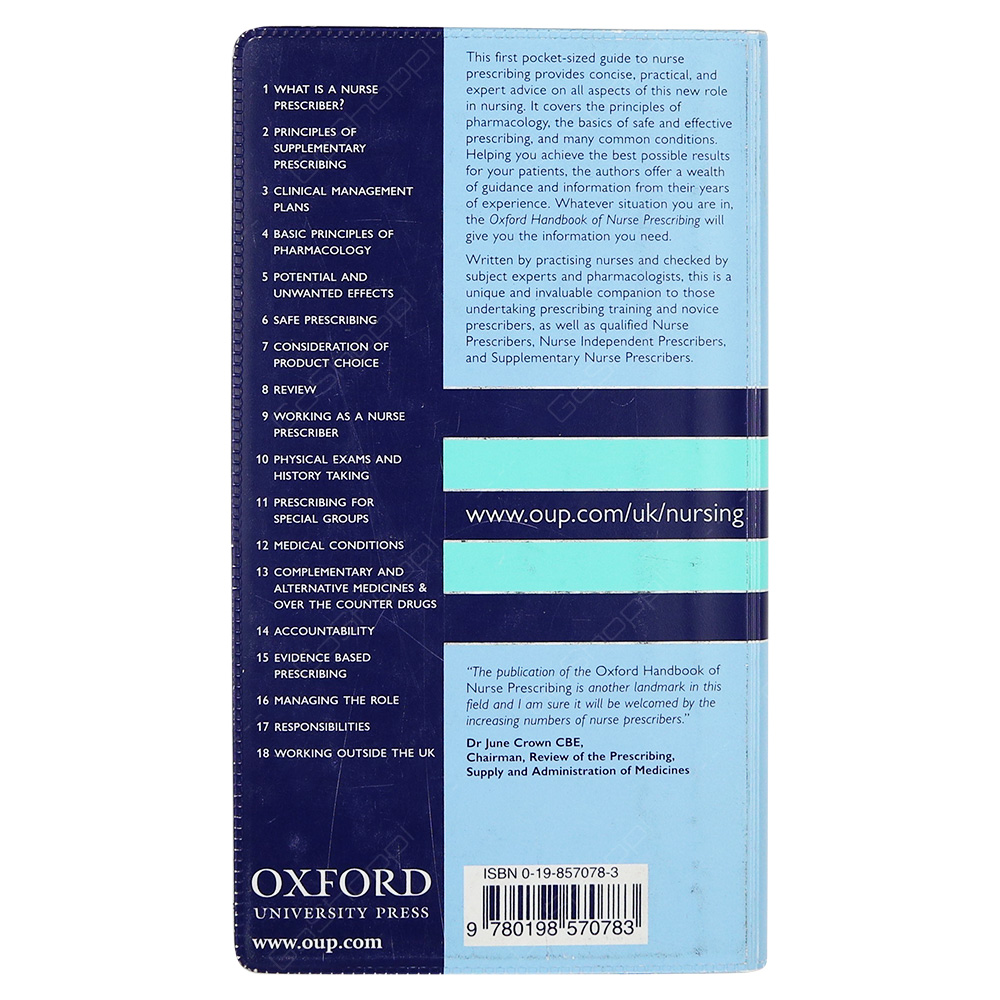 Oxford Handbook Of Nurse Prescribing