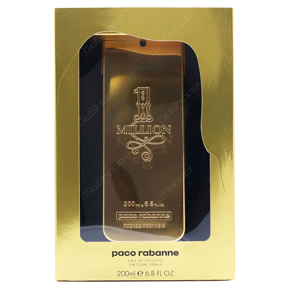 Paco Rabanne 1 Million For Men Eau De Toilette 200ml