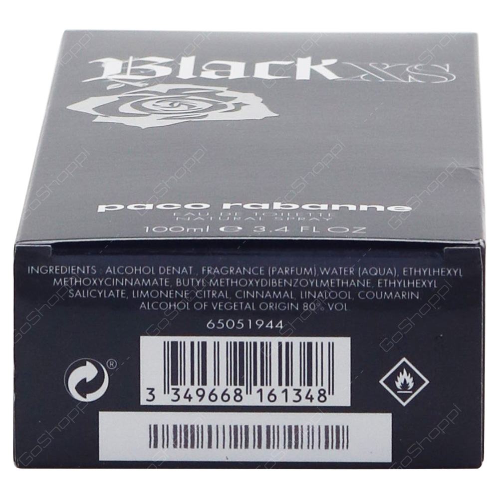 Paco Rabanne Black XS For Men Eau De Toilette 100ml