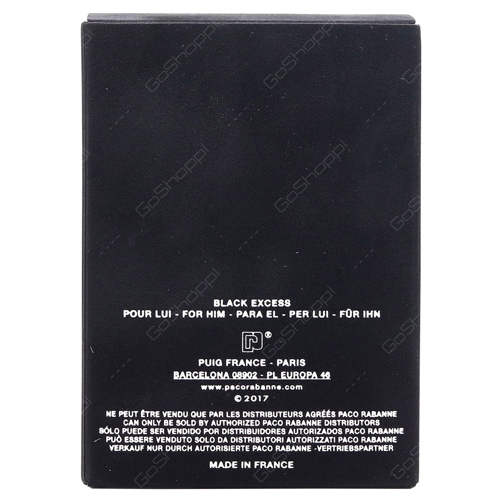 Paco Rabanne Black Xs Men 2018 Eau De Toilette 100ml