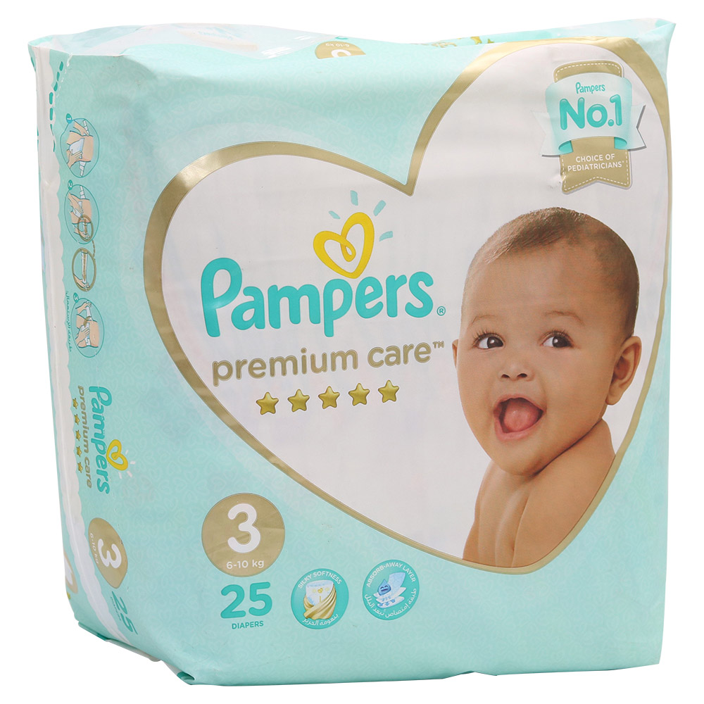 Pampers Premium Care 6-10Kg 25Diapers