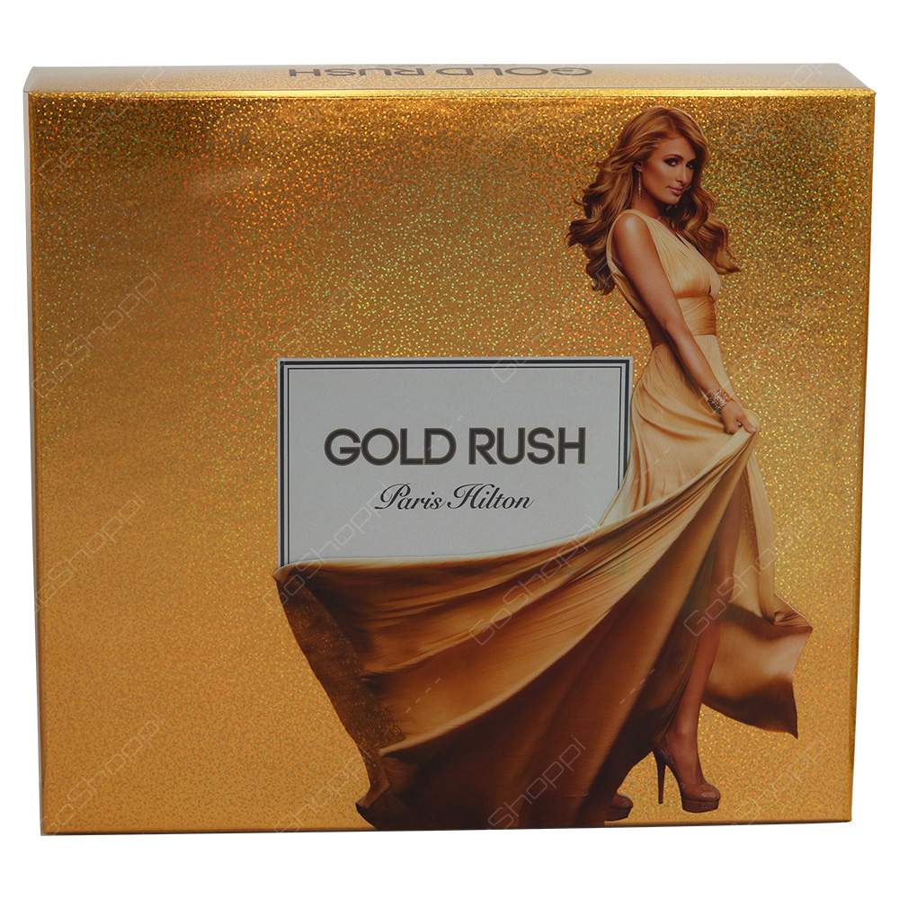 Paris Hilton Gold Rush For Women Gift Set 4pcs