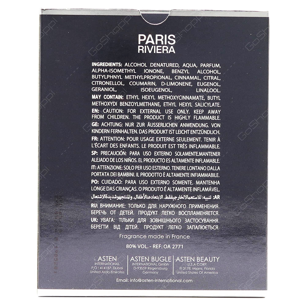 Paris Riviera Blue Moon For Men Eau De Toilette 100ml