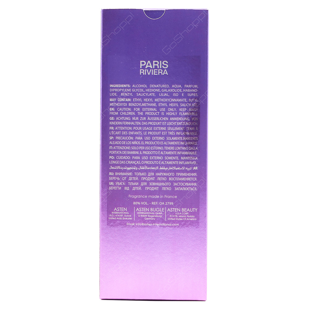 Paris Riviera Mystrey Girl Eau De Toilette 100ml