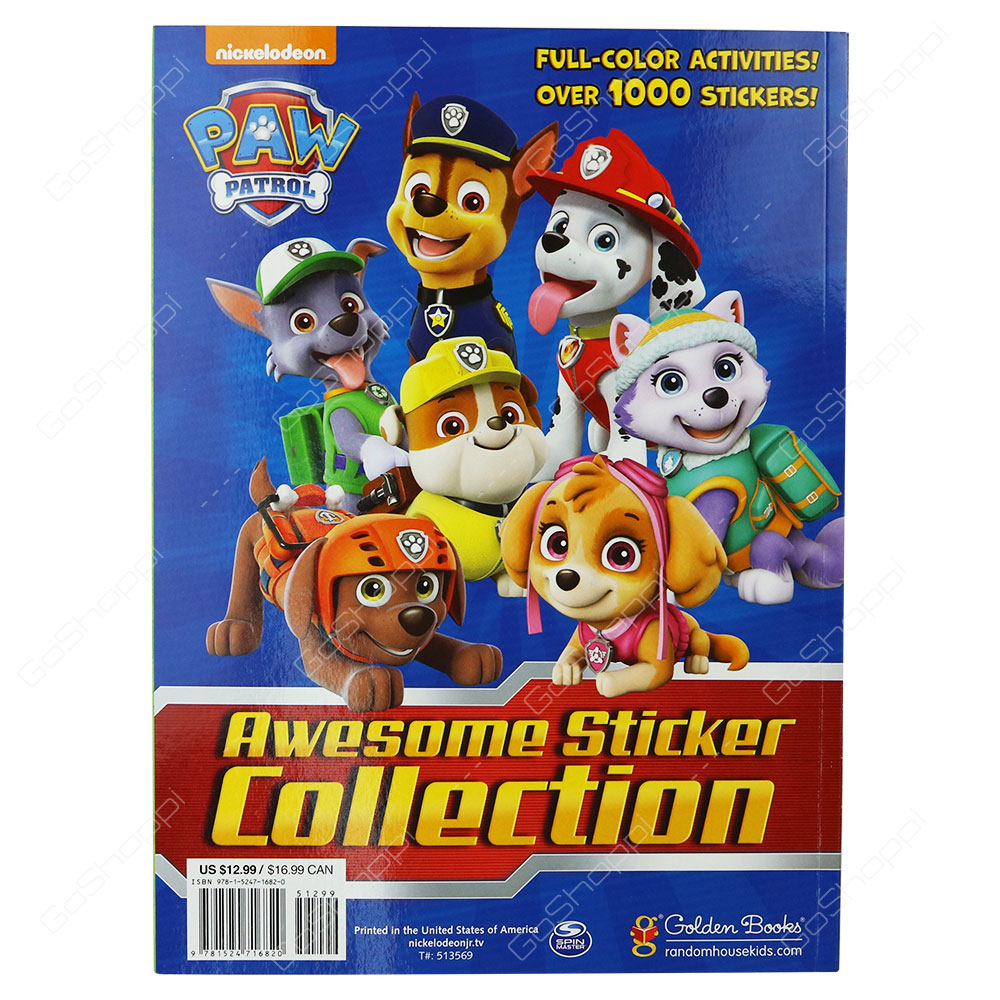 Paw Patrol Awesome Sticker Collection By Golden Books