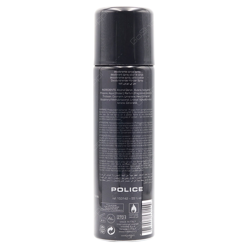 Police Dark Deodorant Body Spray For Man 200ml