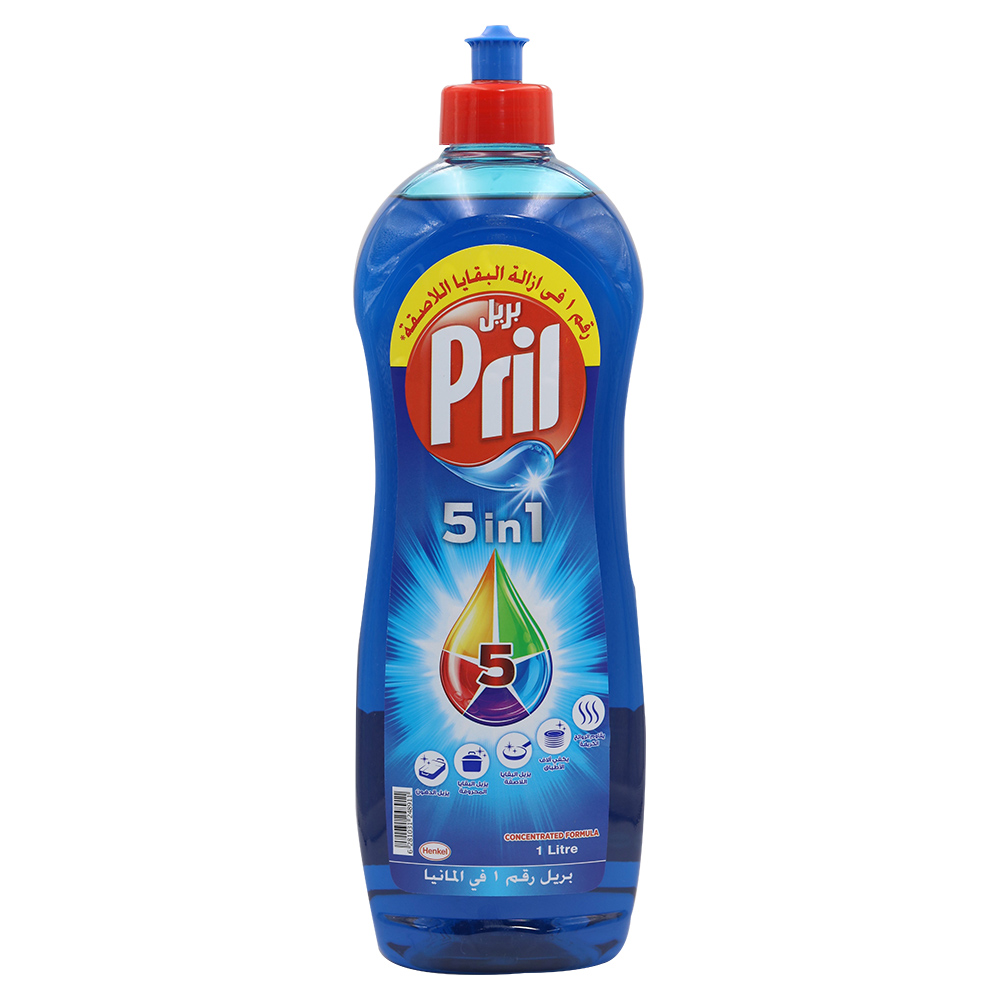 Pril 5 In 1 Clear Dishwashing Liquid 1L