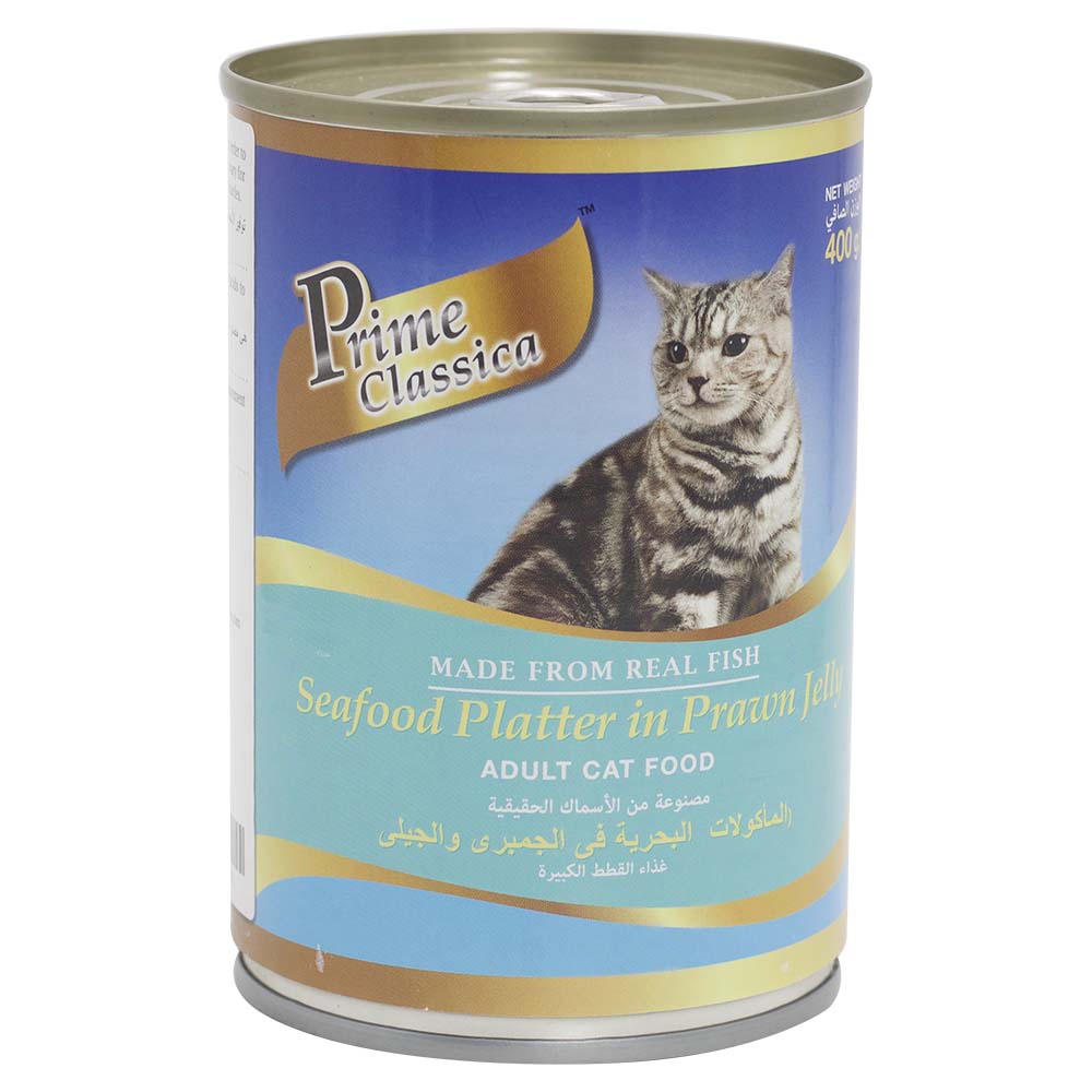 Prime Classica Seafood Platter In Prawn Jelly 400g