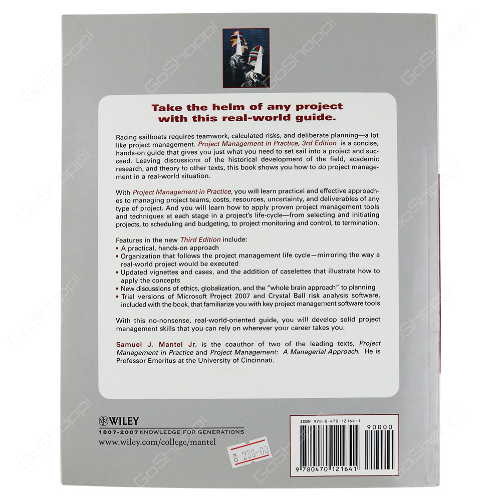 Project Management In Practice By Jr. Samuel J. Mantel