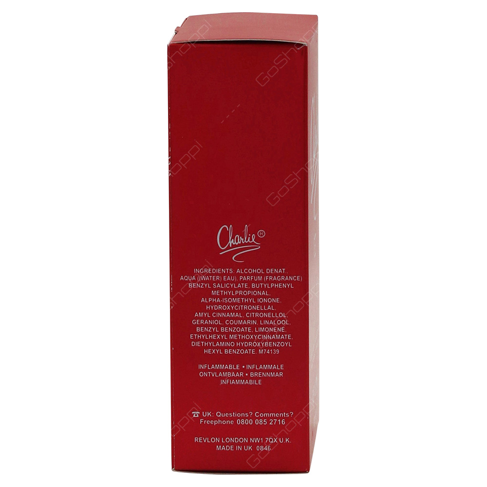 Revlon Charlie Red For Men Eau De Toilette 100ml