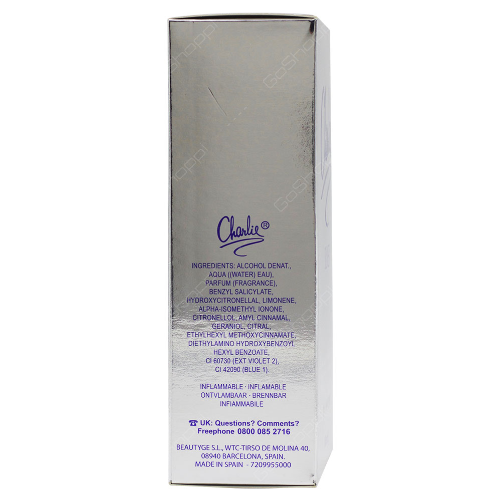 Revlon Charlie Silver For Men Eau De Toilette 100ml