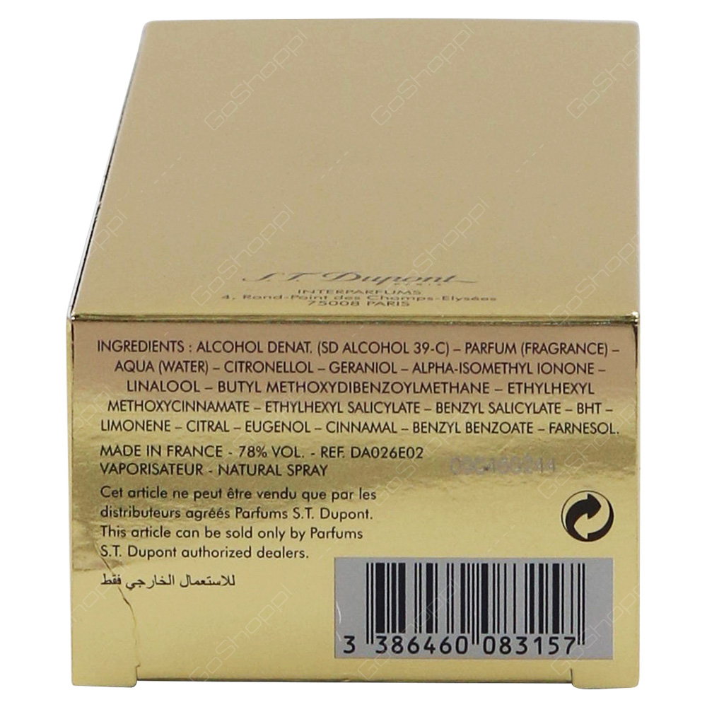 ST Dupont Oud Rose Pour Femme Eau De Parfum 100ml