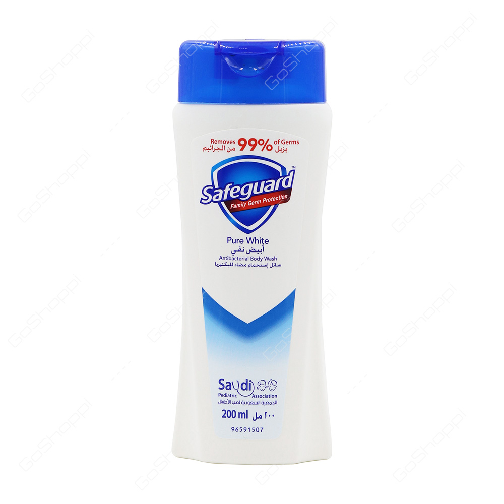 Safeguard Pure White Antibacterial Body Wash 200 ml