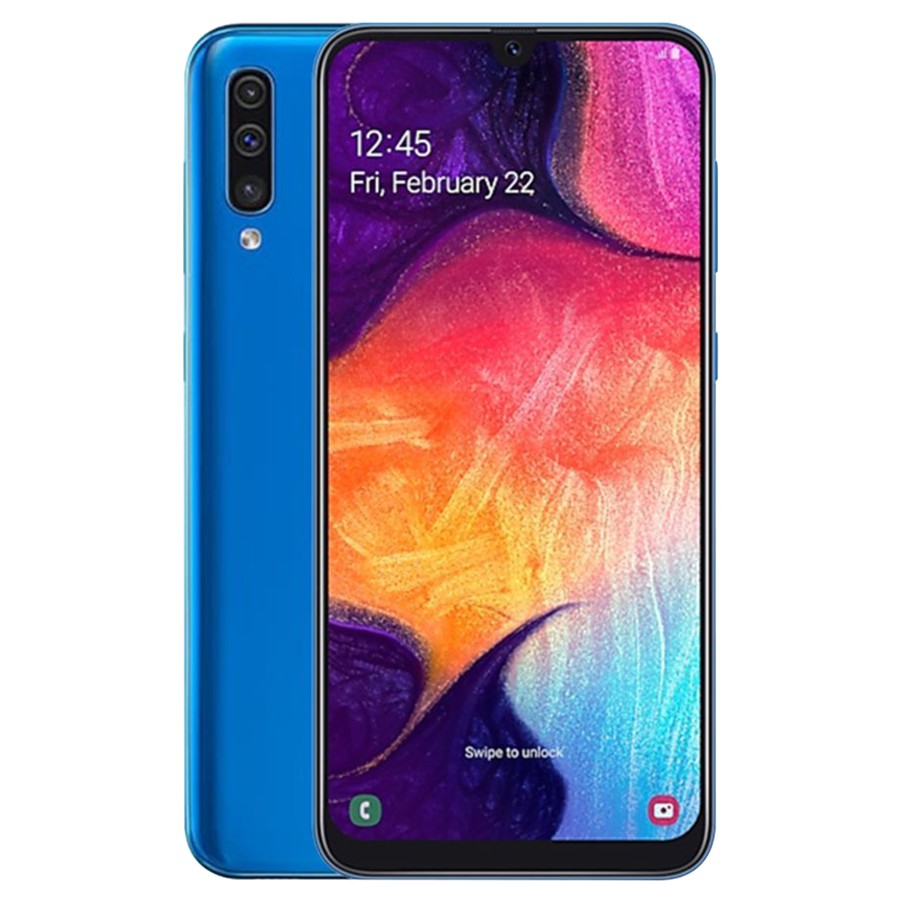 samsung a50 mobile blue colour