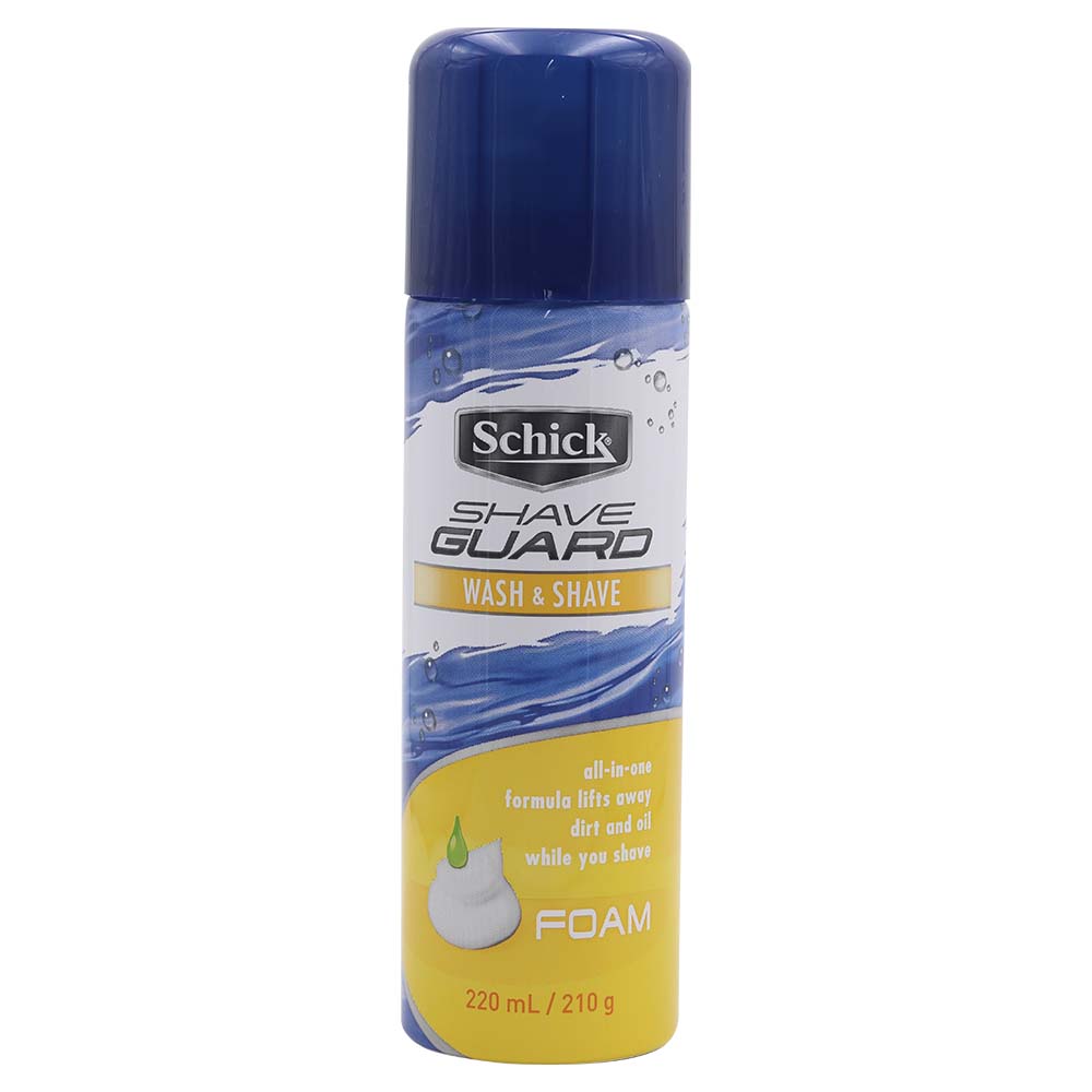 Schick Shave Guard Wash & Shave Foam 210g